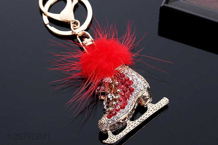 Fashion Design Shoes Zinc-alloy Diamond Car keychain