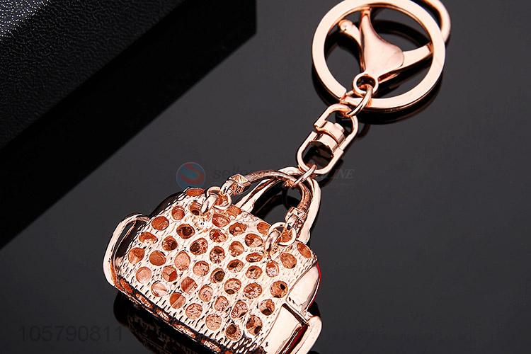 Delicate Design Woman Bag Shape Alloy Keychain