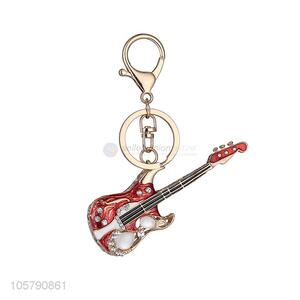 New Arrival Guitar Diamond Keychain Key Chain Bag Car Keychain