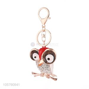 Good Quanlity Diamond Owl Keychain Metal Car Key Chain