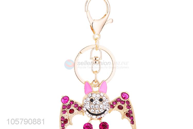 Special Design Diamond Cute Animal Bag Car Pendant Alloy Keychain