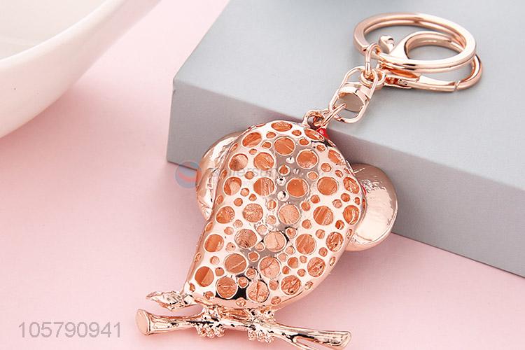 Good Quanlity Diamond Owl Keychain Metal Car Key Chain