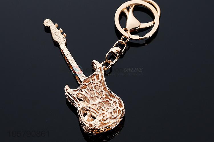 New Arrival Guitar Diamond Keychain Key Chain Bag Car Keychain