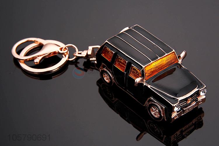 Hot Selling Car Shape Rhinestone Alloy Keychain