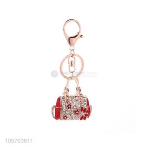 Delicate Design Woman Bag Shape Alloy Keychain