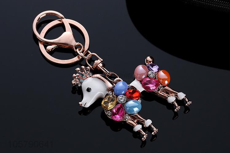 Factory Price Poodle Keychain Car Pendant Bag Accessories