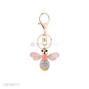 Promotional Wholesale Cartoon Little Bee Car Keychain