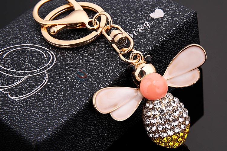 Promotional Wholesale Cartoon Little Bee Car Keychain