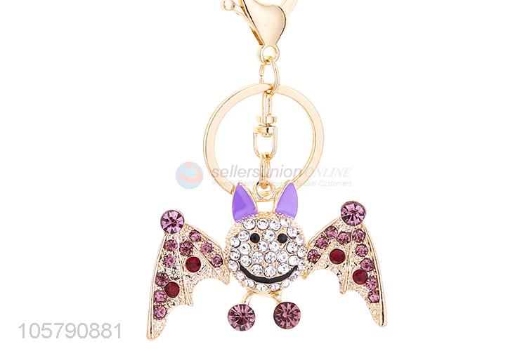 Special Design Diamond Cute Animal Bag Car Pendant Alloy Keychain