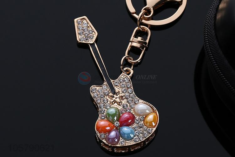 Best Price Guitar Shape Car Pendant Key Chain