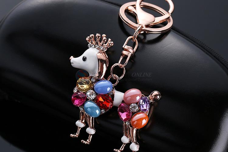 Factory Price Poodle Keychain Car Pendant Bag Accessories