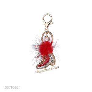 Fashion Design Shoes Zinc-alloy Diamond Car keychain