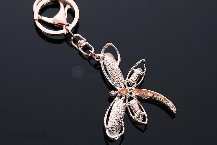 Suitable Price Dragonfly Shape Alloy Keychain for Car