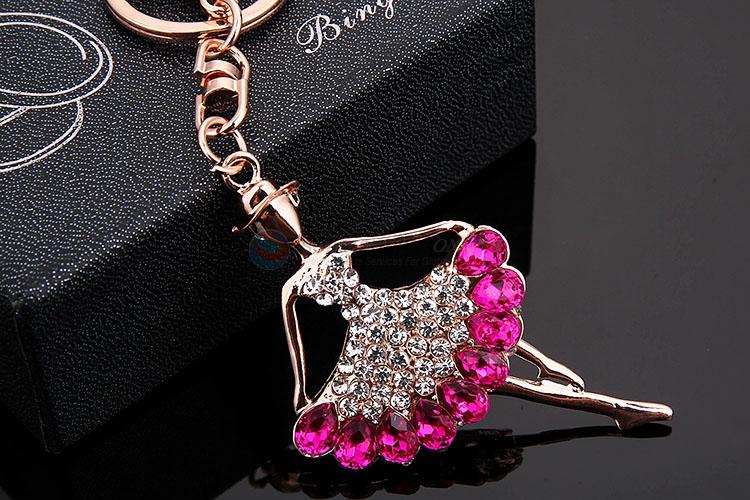 Made In China Wholesale Diamond Dancing Girl Keychain Car Pendant