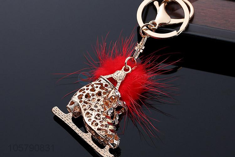 Fashion Design Shoes Zinc-alloy Diamond Car keychain