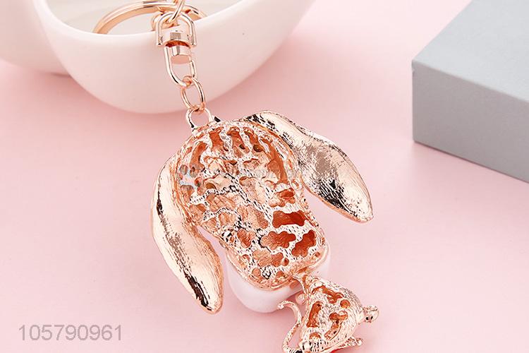 Superior Quality Cute Puppy Dog Rhinestone Keychain Fashion Bag Pendant