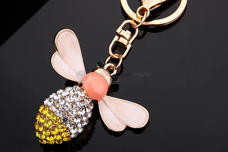 Promotional Wholesale Cartoon Little Bee Car Keychain