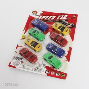 Top quality 8pcs plastic speed car toys for kids