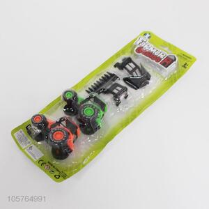 Low price 4pcs farmer series plastic toy vehicles