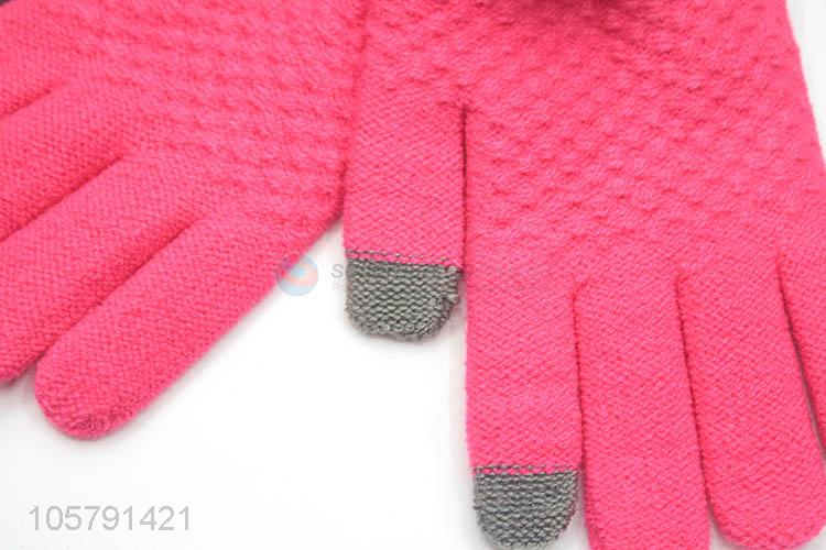 Fashion Winter Warm Gloves Ladies Touchscreen Gloves