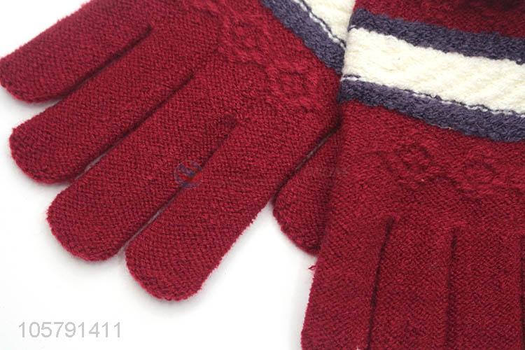 High Quality Five Finger Glove Ladies Warm Gloves