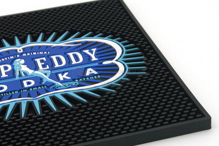 Custom Square Soft PVC Rubber Beer Mat Bar Mat