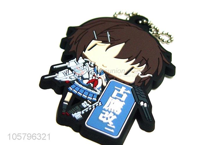 Cartoon Design Soft PVC Key Chain Fashion Crafts