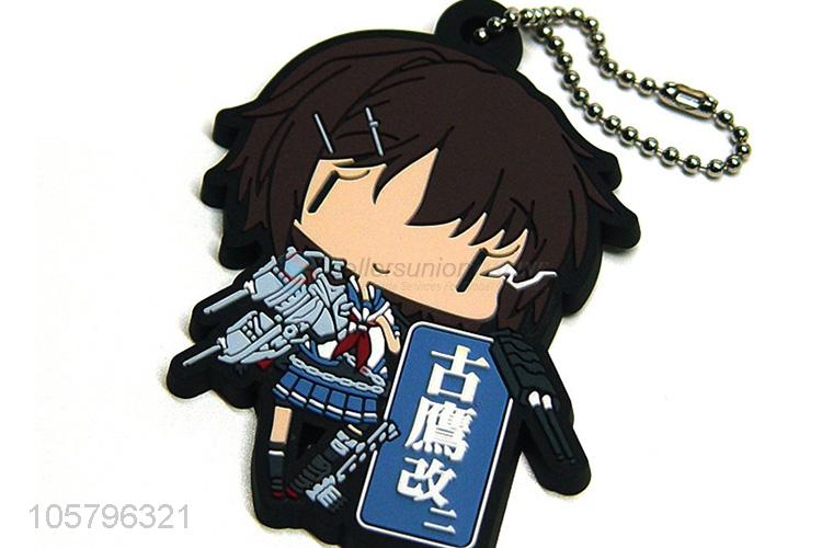 Cartoon Design Soft PVC Key Chain Fashion Crafts