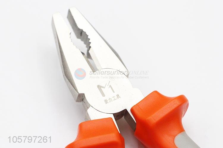 Best quality steel combination plier with plastic handle