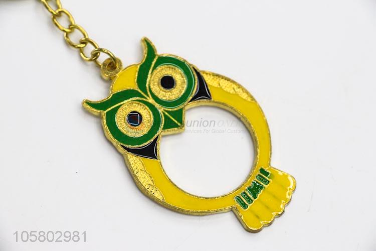 Cute Design Woman Zinc Alloy Owl Key Chain