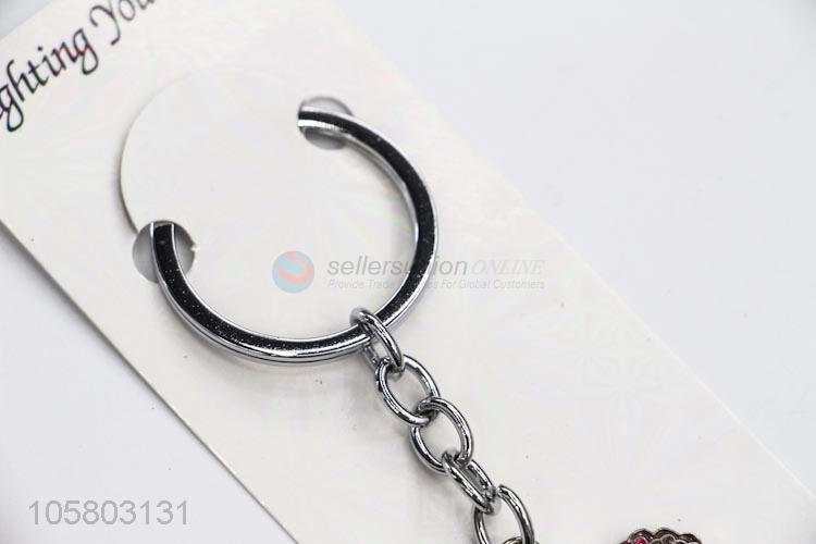 Utility and Durable Zinc Alloy Little Girl Pattern Key Keyring Pendant