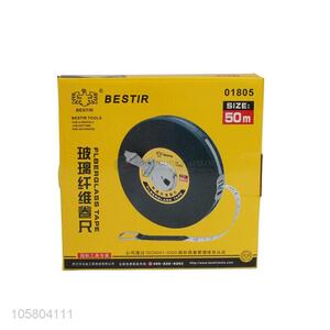 Promotional cheap 50 meter waterproof fiberglass measuring tape