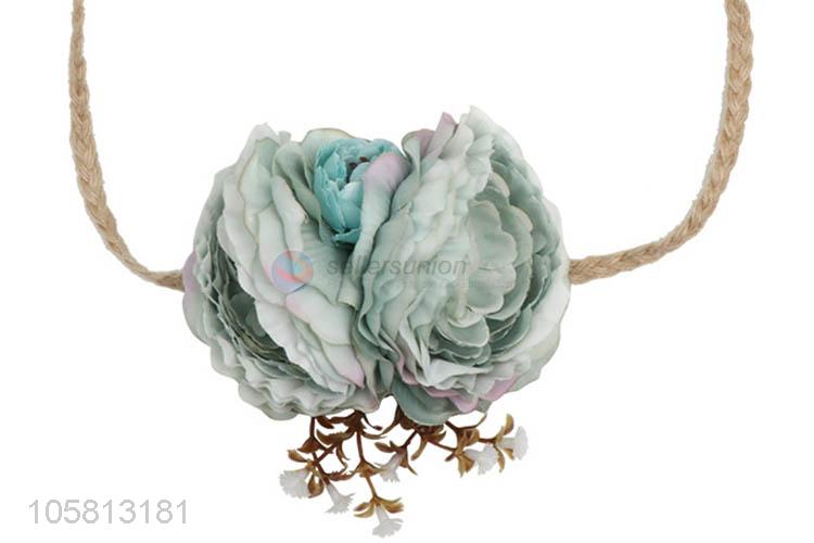 Wholesale Simulation Flower Hemp Rope Decorative Sash Belt