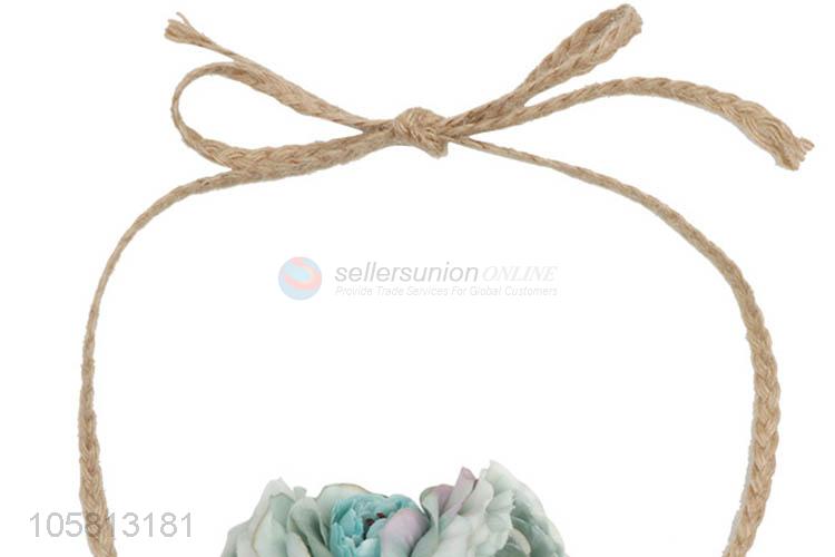 Wholesale Simulation Flower Hemp Rope Decorative Sash Belt