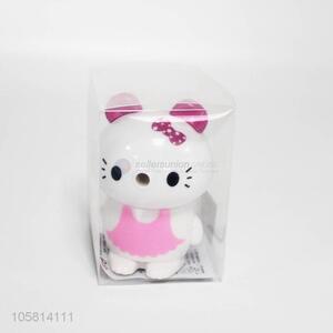 Best selling cute cat shape plastic pencil sharpener