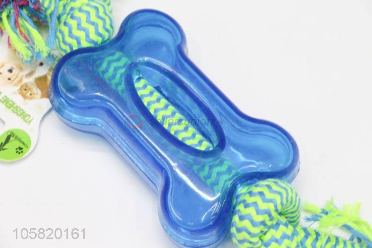 Fashion Rubber Bone Shape Chew Toys Pet Rope Toy