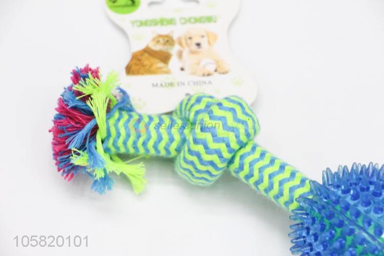 Wholesale Rubber Cotton Rope Pet Chew Toy