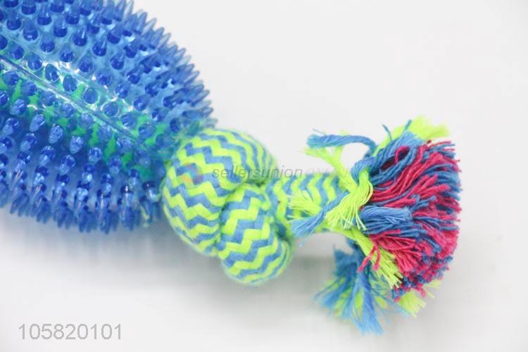 Wholesale Rubber Cotton Rope Pet Chew Toy