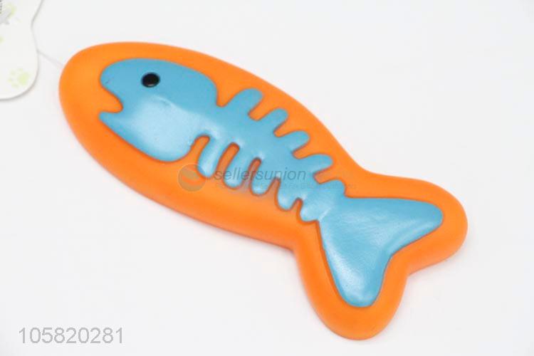 Custom Fish Shape Vinyl Sound Chew Toy Pet Toy