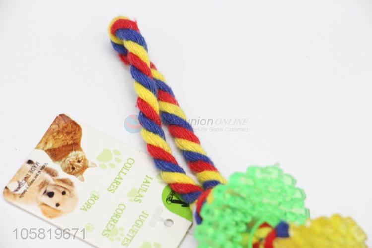 New Design Colorful Cotton Rope Chew Toy For Pet