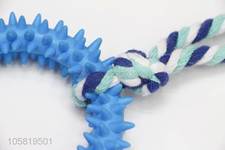 High Quality Round Pet Chew Toy With Cotton Rope