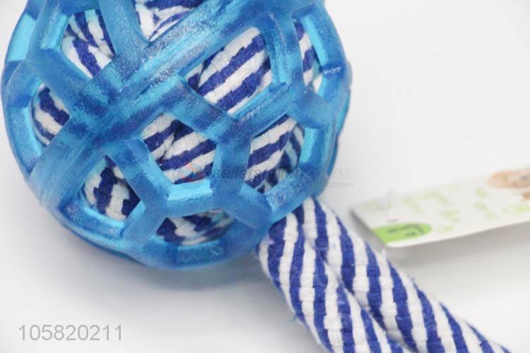 Wholesale  Rubber Cotton Rope Pet Chew Toy