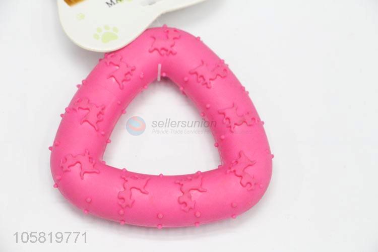 Simple Design Colorful Rubber Chew Toy For Pet