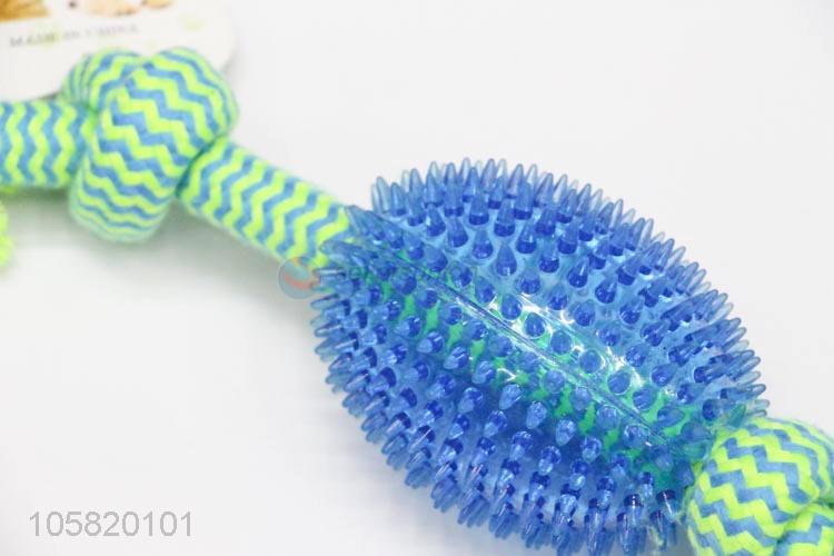 Wholesale Rubber Cotton Rope Pet Chew Toy