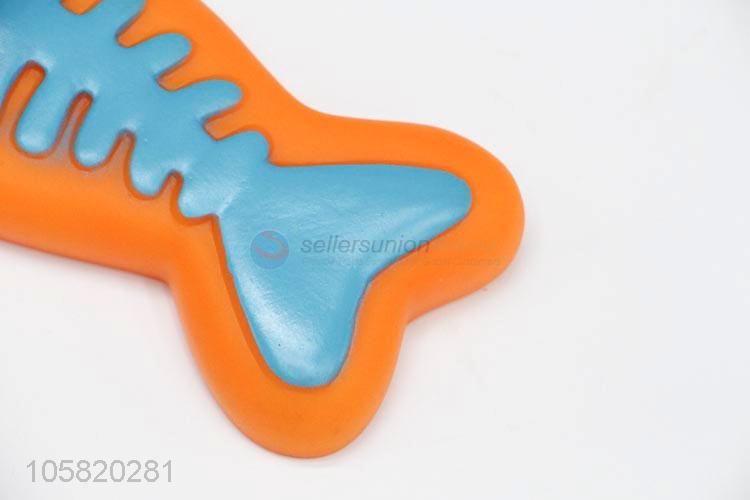 Custom Fish Shape Vinyl Sound Chew Toy Pet Toy