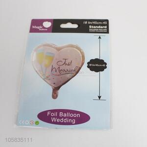 Wholesale custom heart shape aluminum foil balloon