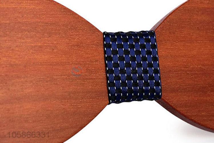 Modern Style Wedding Suits Wooden Bow Tie