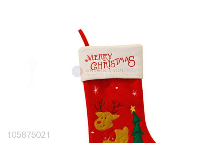 Wholesale high quality lovely design gift christmas ornament stocking christmas socks