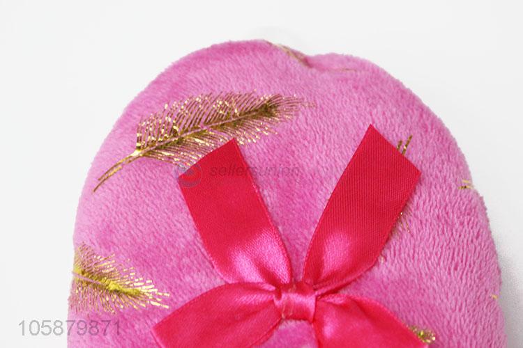 Promotional Gift Golden Feather Pattern Short Plush Winter Shoes Floor Shoes