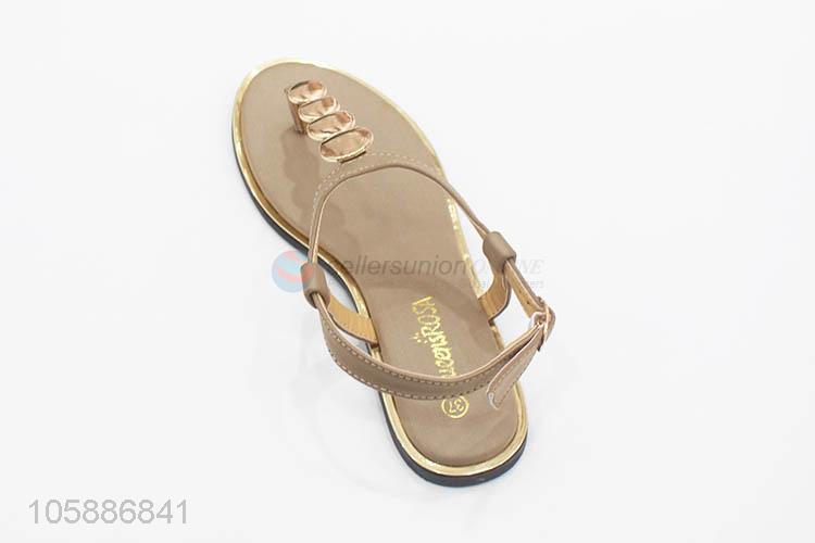 Best selling women sandals ladies pu thong sandal sandals